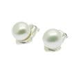 Pearl Clip-On Earrings - 9mm Button Pearl Sterling Silver