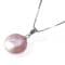 Pearl Coin Pendant - AAA 10-12mm - Sterling Silver. Available in White, Pink and Lavender