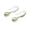 Pearl Drop Earrings, 7mm Pearls on CZ Studded Hooks