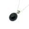 Pearl Drop Pendant -  9-10 mm Oval Freshwater Pearl - Sterling Silver Black or White