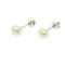 Pearl Earrings - 4 mm AAA Button Pearls on Sterling Silver Studs White, Pink, Lavender and Black