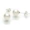 Pearl Earrings - 7-8mm AAA Round Pearls on Sterling Silver. White, Pink, Lavender & Black