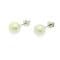 Pearl Earrings - 7mm AA Button Pearls on Sterling Silver. White, Pink, Lavender, Black, Red, Grey
