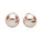Pearl Earrings - 9-10mm AA Button Pearls on Sterling Silver. White, Pink, Lavender, Black