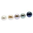 Pearl Earrings - 9-10mm AA Button Pearls on Sterling Silver. White, Pink, Lavender, Black