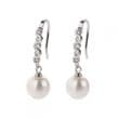 Pearl Earrings AA+ 8mm Round Pearls on Sterling Silver Hooks