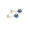 Pearl Earrings - AAA 5mm Black (Peacock) Round Cultured Pearls on 9ct Gold Posts