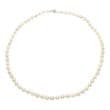 Pearl Necklace - AA 6.5mm Near Round - 18" or 20" sterling silver magnetic clasp