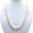 Pearl Necklace - AA Round Pearls 9 mm - 18" with sterling silver ring clasp