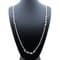 Pearl Necklace Opera Length 8mm & 5mm Pearls, Sterling Silver Toggle Clasp