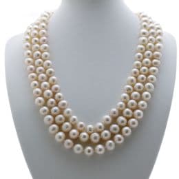 Pearl Necklace Rope Length - AA 6mm Round Pearls - 50'' Continuous String