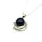 Pearl Pendant - 10mm Button Pearl, Sterling Silver mountings with CZ
