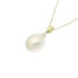 Pearl Pendant with 7mm Oval Freshwater Pearl and 9ct Gold Mounting