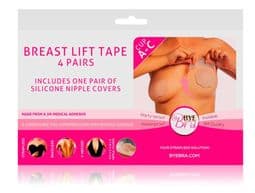 Bye Bra Breast Lift Tape A-C cup with silicone nipple covers
