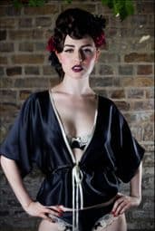 Vintage Lingerie | Silk Lingerie Kimono