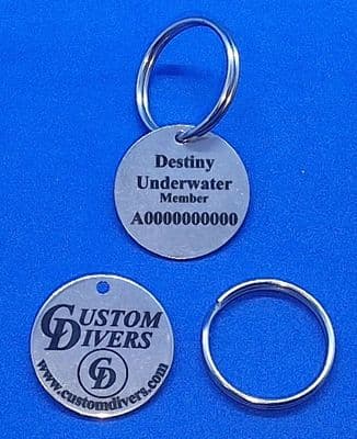 ID Tag (option 1) Member name and membership number