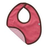 Blossom/petal bib with chocolate edging