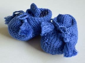 Royal blue booties