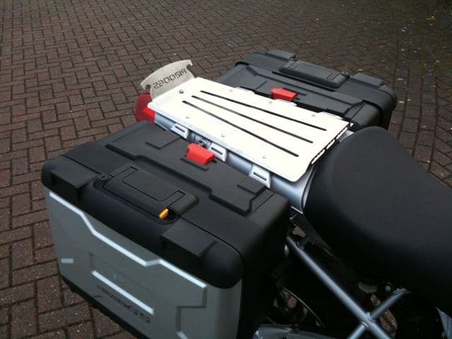 BMW R1200GS Extended Rear Seat Mounted Rack for models up to 2006