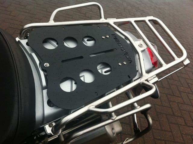 BMW R1200GSA Triple Black Clip On/Off Pillion Seat Plate