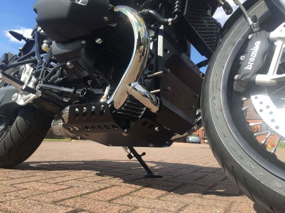 BMW R9T Sump Guard in Satin Black Powder Coat