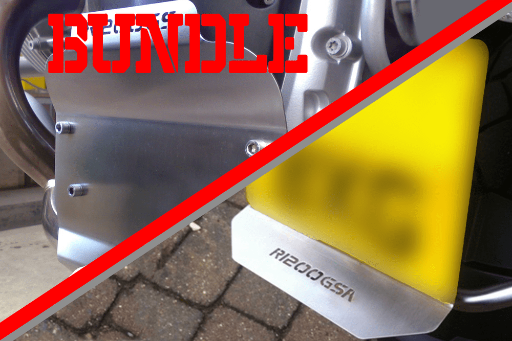 BUNDLE (10% OFF) - BMW R1200GS/A Front Engine Protector & Rear Spray Protector