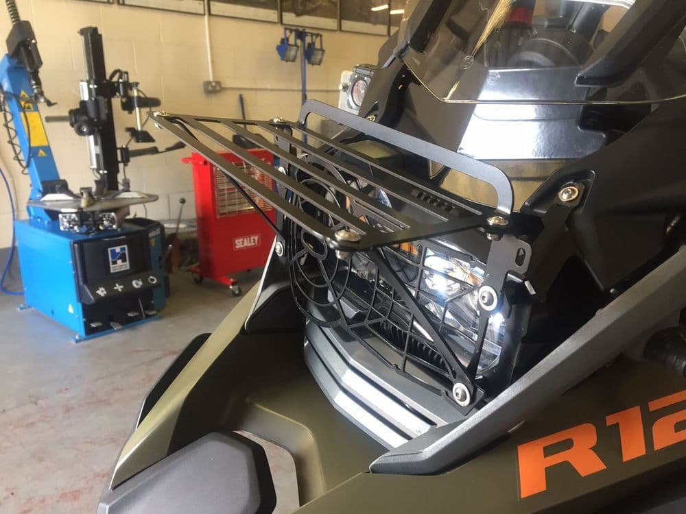 BUNDLE (10% OFF) R1200GSA LC Light Duty Front Utility Rack & LED Headlight Guard