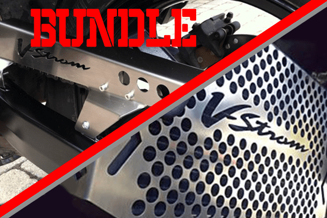 BUNDLE (10% OFF) - Suzuki V-Strom 1000cc and DL 1000cc Radiator Cover + Chain Guard (PRE 2014)