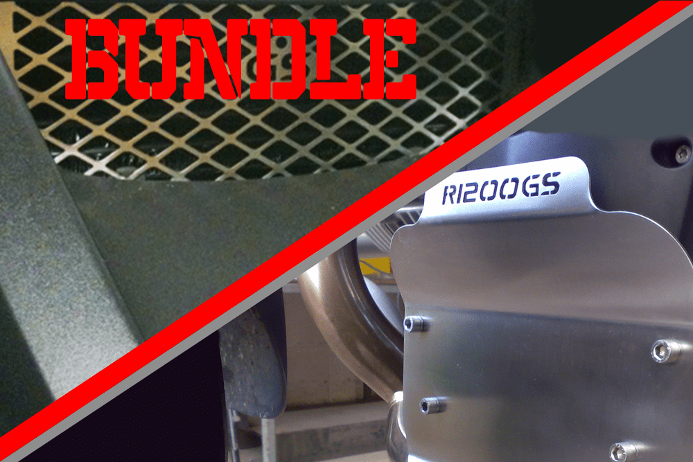 BUNDLE (15% OFF) -BMW R1200GS/A Front Engine Protector & Oil Cooler Cover