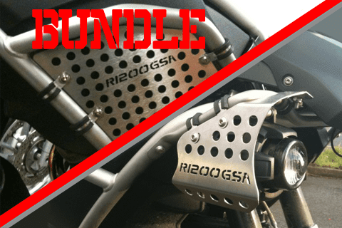 BUNDLE (15% OFF) - BMW R1200GSA Fog/Spot Light Protectors & Tank Protector