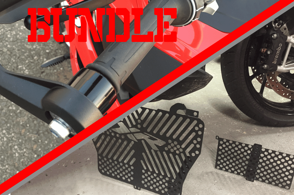 BUNDLE (15% OFF) - S1000XR GEN 1 Radiator & Oil Cooler Cover + Bar End Weights