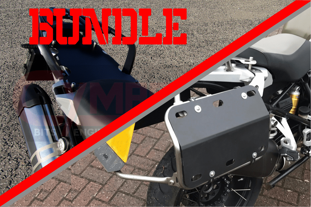 BUNDLE - R1250GS(A) Rear Pillion Seat Plate Rack + Soft Luggage Heat Shield