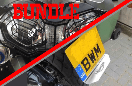 BUNDLE - Triumph Explorer Headlight Guard & Rear Spray