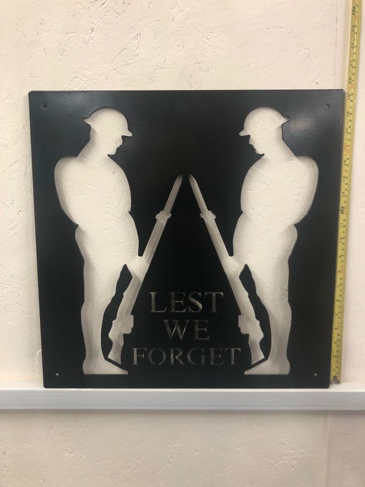 Lest We Forget Silhouette Frame