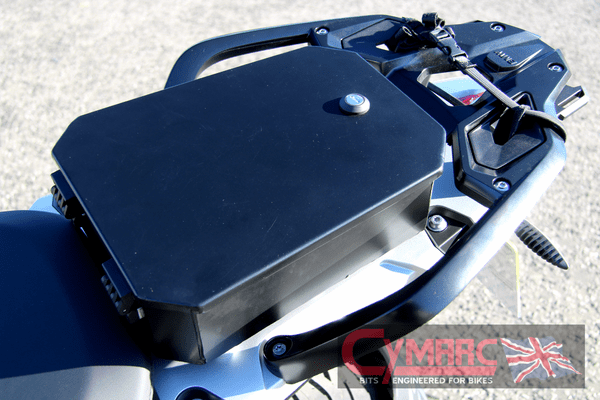 BMW R1250GS(A) Pillion Seat Clip On Off Utility Box | Rallye Pillion Seat Storage | Pillion Luggage Rack