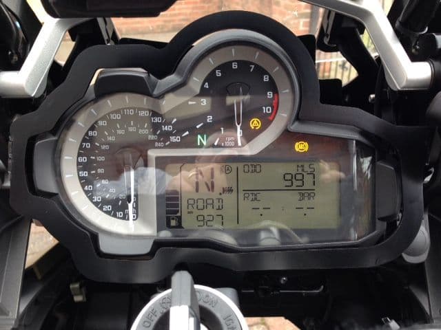 R1200GS LC Digital Display Anti Theft Brace in Black