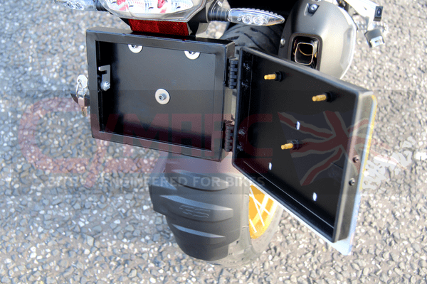BMW R1250GS(A) Number Plate Carrier Box | Secret Storage on Your ...