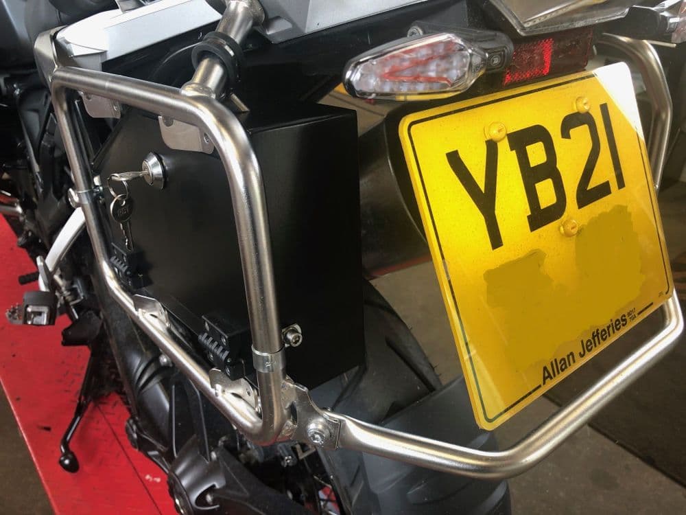R1250GSA Pannier Frame Toolbox