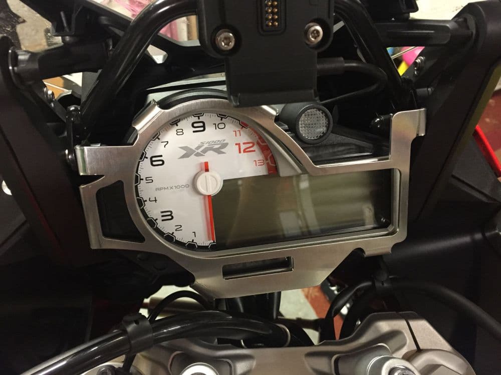 S1000XR Digital Display Anti-Theft Brace (brushed finish)