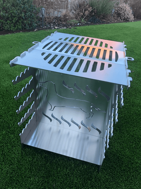 Sausage Dog Vertical Charcoal Firepit BBQ