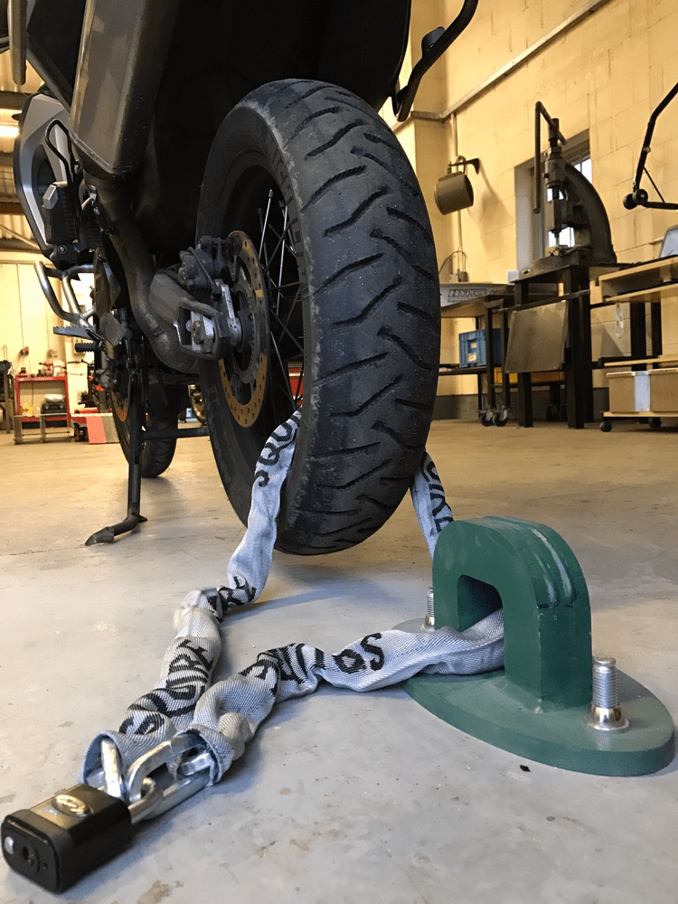 The Beast Strongest Motorcycle Ground Anchor Motorcycle Security Cymarc Bike Parts