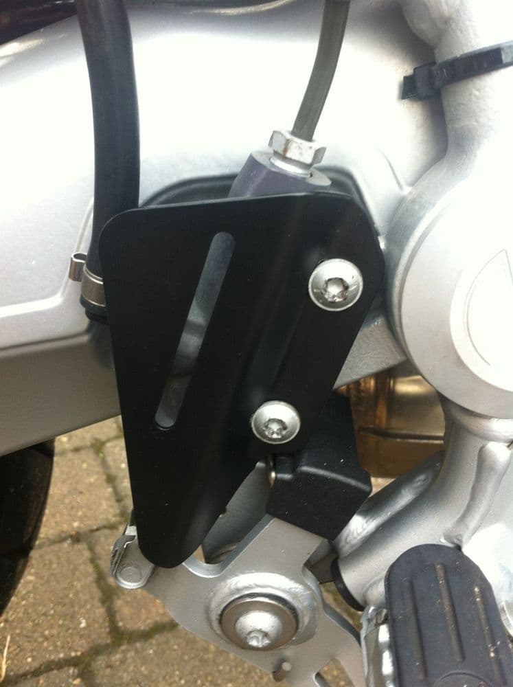 Triple Black BMW R1200GS Heel Guard