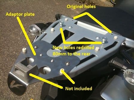 V Strom 650cc & 1000cc Top Box Adaptor Bracket