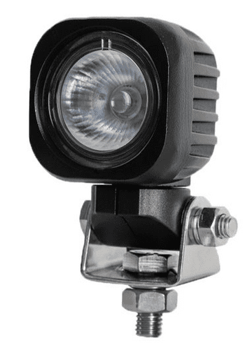 1 x 10W LED Compact Work Lamp with Flying Lead - Black, 12/24V-0-420-22