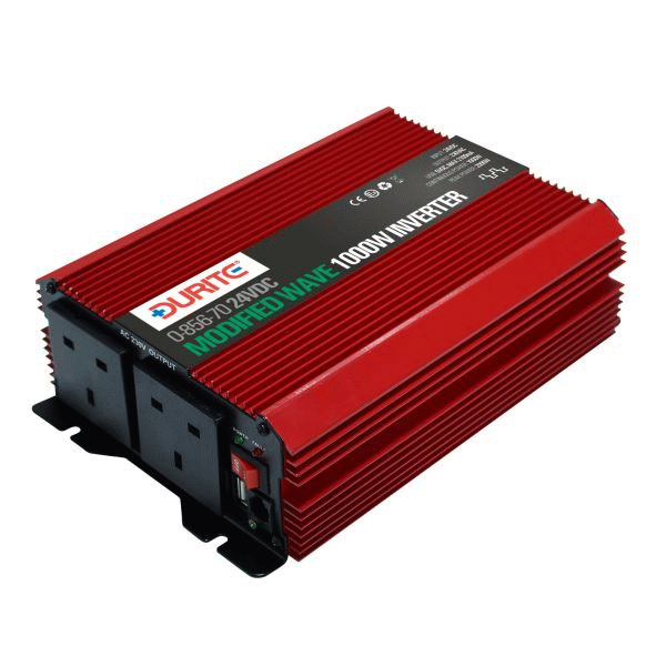1000W 24V DC to 230V AC Compact Modified Wave Voltage Inverters-0-856-70