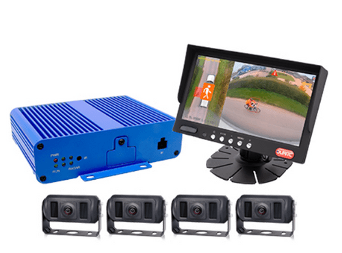 1080p 360° ADAS AI Camera System with AHD Monitor (4x VRU Cameras)   4-774-24