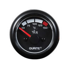 12/24V LED Illuminated Marine Oil Temperature Gauge with Sender Unit - 52mm-0-525-15