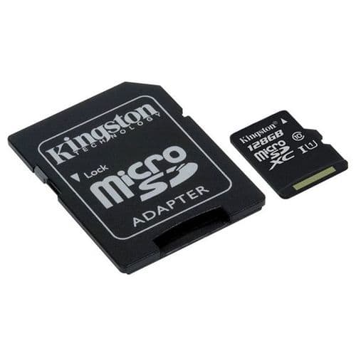 128GB micro SDXC Class 10, UHS-I, speeds up to 80MB/s read, 10MB/s write   0- 775-28