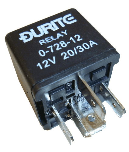 12V Mini Change Over Relay with Bracket - 20/30A-0-728-12