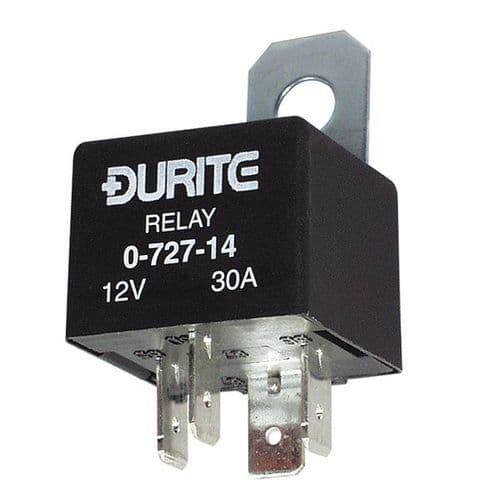 12V Mini Make/Break Relay - with Diode - 30A-0-727-14